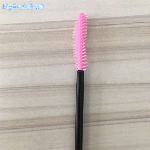 Silicone eyelash brush head lashes brush pack 15 colors disposable makeup brushes tools 200pcs wholesale