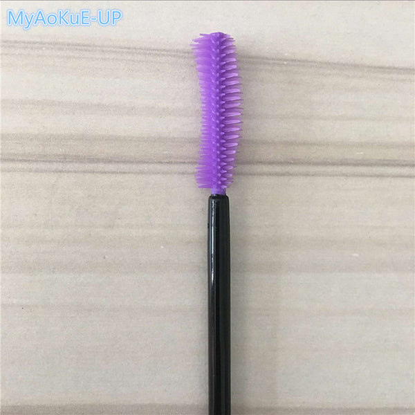 Silicone eyelash brush head lashes brush pack 15 colors disposable makeup brushes tools 200pcs wholesale