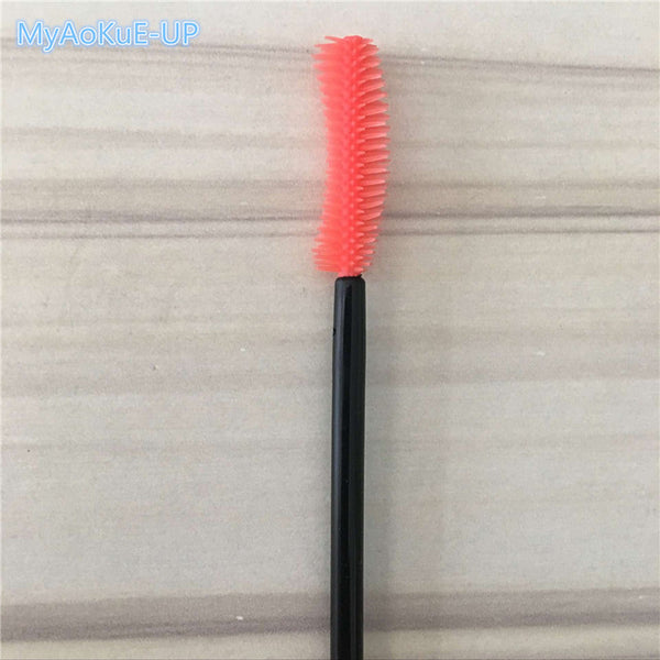 Silicone eyelash brush head lashes brush pack 15 colors disposable makeup brushes tools 200pcs wholesale