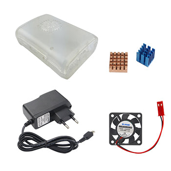 2017 Raspberry Pi 3 ABS Case Box + Fan + 5V 2.5A Power Charger Adapter + Heat Sink For Raspberry Pi 3 Model B Free Shipping