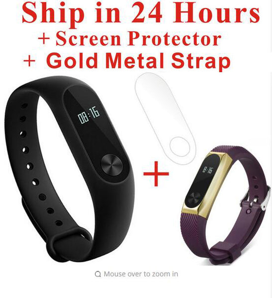 Xiaomi Mi Band 2 Fit Replacement Smart MI Band 2 Touchpad Screen Heart Rate Monitor Pedometer Wristband IP67 FitnessTracker