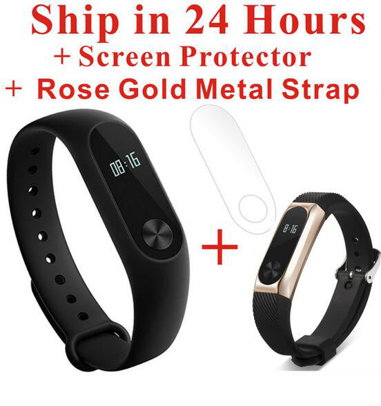 Xiaomi Mi Band 2 Fit Replacement Smart MI Band 2 Touchpad Screen Heart Rate Monitor Pedometer Wristband IP67 FitnessTracker