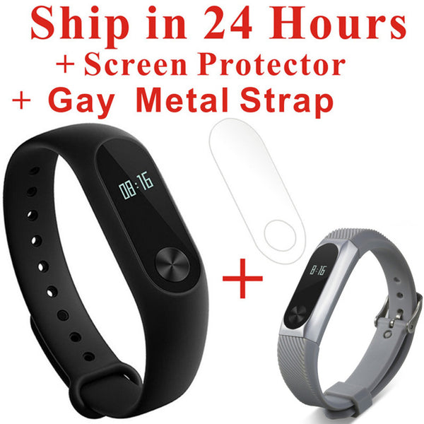 Xiaomi Mi Band 2 Fit Replacement Smart MI Band 2 Touchpad Screen Heart Rate Monitor Pedometer Wristband IP67 FitnessTracker