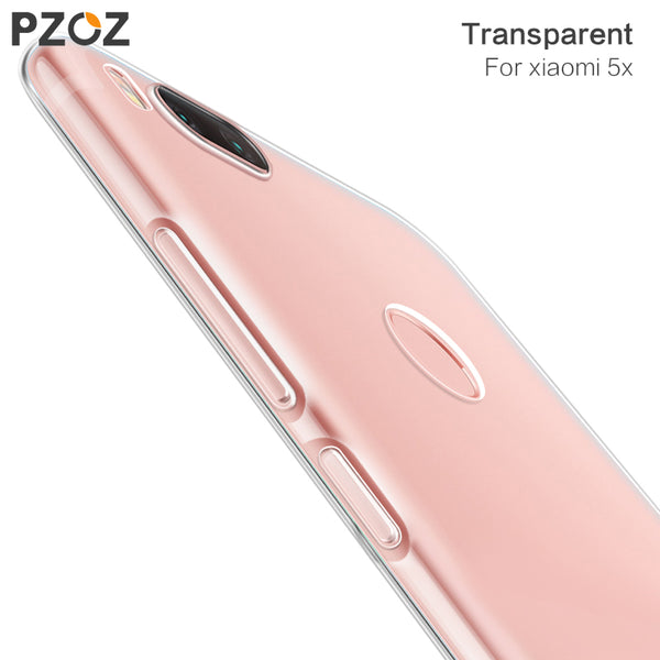 PZOZ Xiaomi Mi 5X Case Silicone Cover Original Xiaomi Mi 5 Luxury Transparent Shockproof Phone Soft Shell Xiaomi Mi5 Pro 5.15