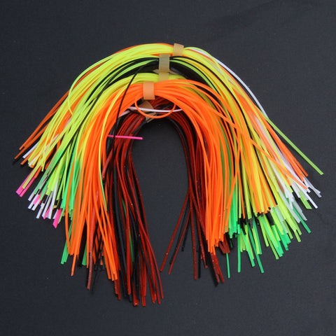 10 Bundles 30 Strands Silicone Skirts Fishing Tackle Accessories DIY Spinnerbatis Buzzbaits Rubber Jig Lures Squid Rubber Skirt