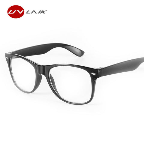 UVLAIK Fashion Men Women Optical Eyeglasses Frame Glasses With Clear Glass Brand Clear Transparent Glasses Women's Men's Frames