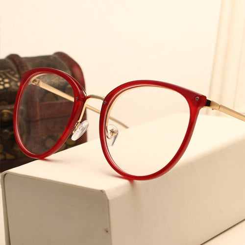 Eyeglasses Eyewear Frame Fashion Black Vintage Metal Optical Frame Reading Glasses Women Eyeglasses Frames New 2017 SojoS Oculos