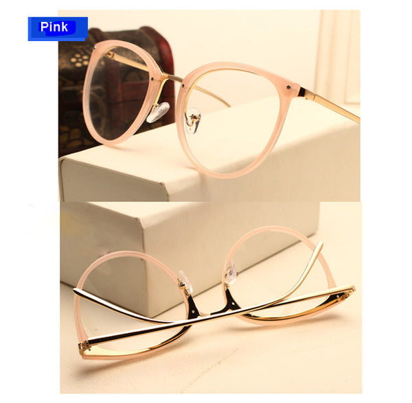 Eyeglasses Eyewear Frame Fashion Black Vintage Metal Optical Frame Reading Glasses Women Eyeglasses Frames New 2017 SojoS Oculos