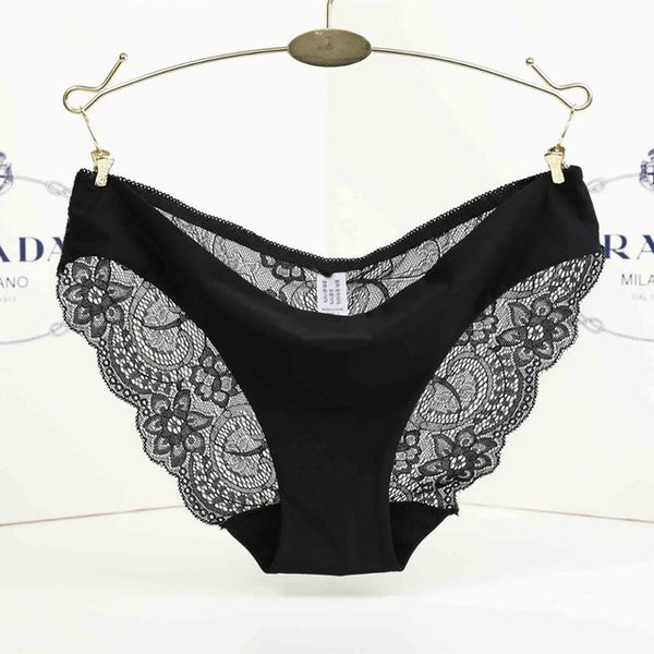 S- XXL Women's Seamless Lace Panties Lady Sexy Underwear Women Cotton Breathable Panty Hollow Briefs Plus Size Girls Intimates