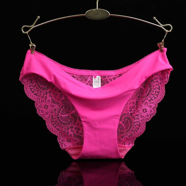 S- XXL Women's Seamless Lace Panties Lady Sexy Underwear Women Cotton Breathable Panty Hollow Briefs Plus Size Girls Intimates