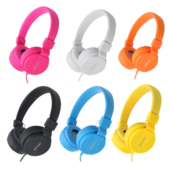 DEEP BASS Headphones Earphones 3.5mm AUX Foldable Portable Adjustable Gaming Headset For Phones MP3 MP4 Computer PC Music Gift