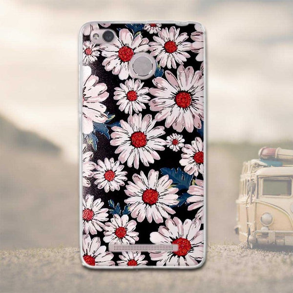 FOR Xiaomi Redmi 3 Pro Case Redmi 3S 3 S Pro Case 3D Relief Soft Silicon Back Cover Case for Xiaomi Redmi 3 Pro / Redmi 3s Bags