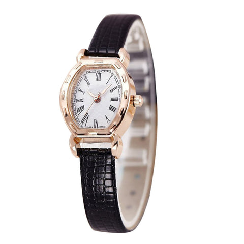 New Brand Luxury Gold Watch Women Watches Ladies Dress Watch PU Leather Quartz Wristwatch reloj mujer saat