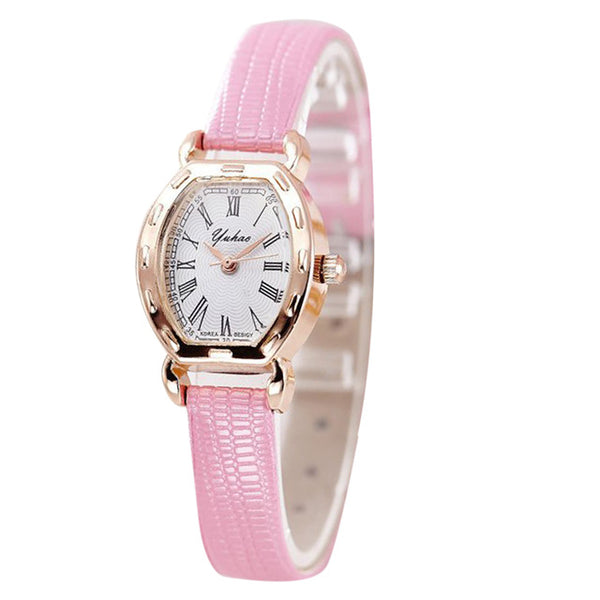 New Brand Luxury Gold Watch Women Watches Ladies Dress Watch PU Leather Quartz Wristwatch reloj mujer saat