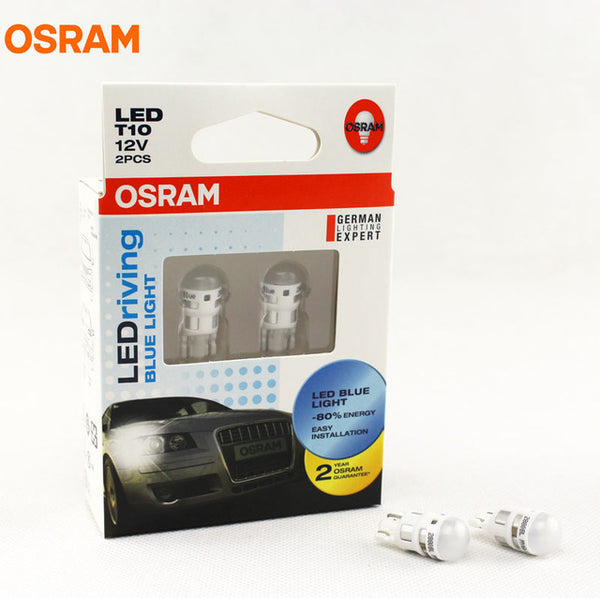 OSRAM T10 2880 W5W 2000K to 8000K 12V 1W LED LEDriving Standard Car Side Marker Lamps Turn Signal Light 2,000h Lifetime