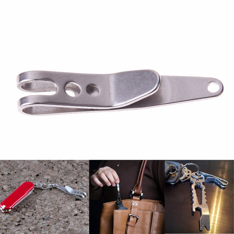 EDC Bag Suspension Clip with Key Ring Carabiner Stainless Steel Outdoor Quick link Tool High Quality Climbing Camping Accessorie