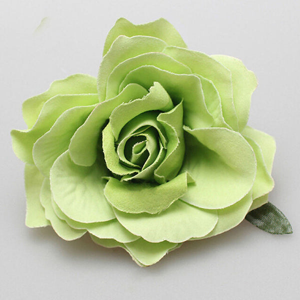 New Beautiful Rose Flocking Cloth Red Flower Hair Clip Hairpin DIY Headdress Hair Accessories For Bridal Wedding