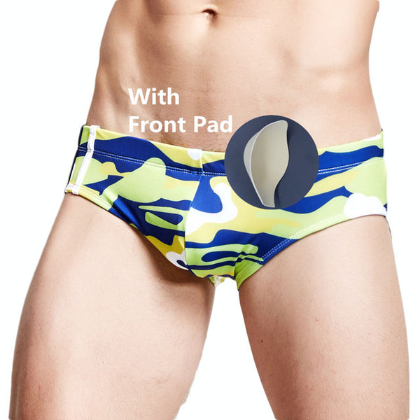 Swimsuit Swimwear Men Underpants Trunks Men's Shorts Thong Pool Sportswear Beach Swimsuits Bikini Swimming Briefs Padded 053P