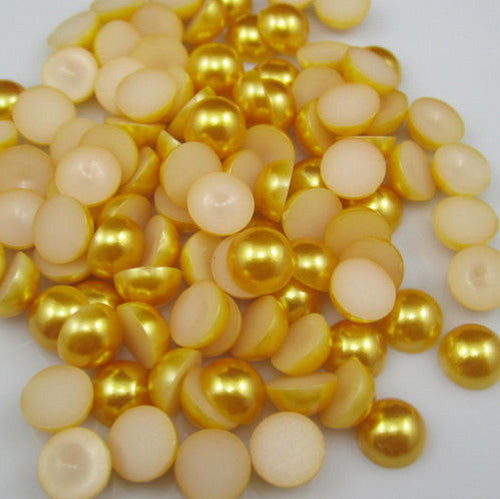 Hot Sale!Free Shipping 100Pcs/lot Size 8mm AB Colors Imitation Pearls Craft Half Round Flatback Beads DIY Decoration