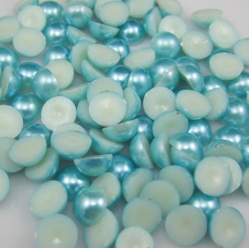 Hot Sale!Free Shipping 100Pcs/lot Size 8mm AB Colors Imitation Pearls Craft Half Round Flatback Beads DIY Decoration