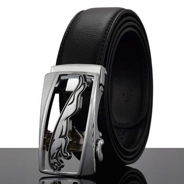 REGITWOW Fashion Designers Men Automatic Buckle Leather luxury Belts Business Male Alloy buckle Belts for Men Ceinture Homme