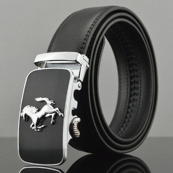 REGITWOW Fashion Designers Men Automatic Buckle Leather luxury Belts Business Male Alloy buckle Belts for Men Ceinture Homme