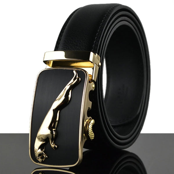 REGITWOW Fashion Designers Men Automatic Buckle Leather luxury Belts Business Male Alloy buckle Belts for Men Ceinture Homme