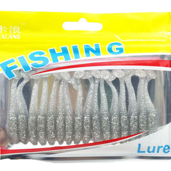 16 Pcs/Lot 5cm 1g Lures Soft Bait Worms fishing lure with salt smell Hot Fishing Takcle Grub Artificial Lures YR-257