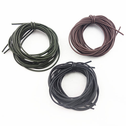 3pcs/set 1M Carp Fishing Silicone Rig Sleeves Black Green Coffee Soft Carp Rigs Tube for Carp Fishing Accessories 3 Colors