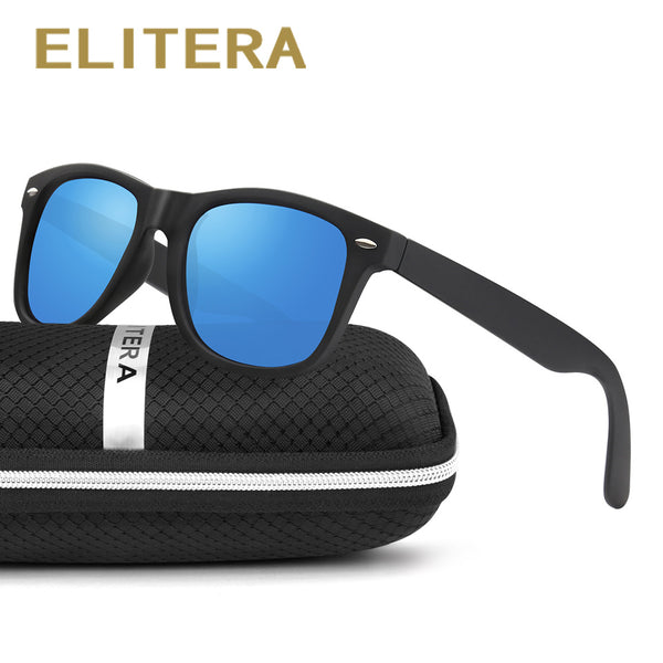 ELITERA Classic Sunglasses Men Women Brand Polarized Sun Glass Polarized lens Geek Oculos Gafas De Sol with case