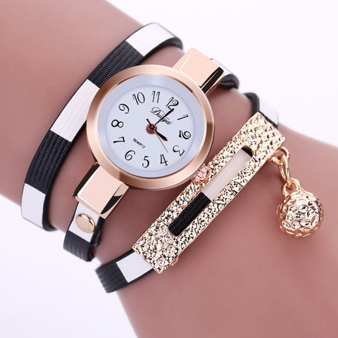 Women's Watches 2017 Fashion Leather Pendant Bracelet Ladies Watch Women Clock Relogio Feminino Relojes Mujer Wrist Watches