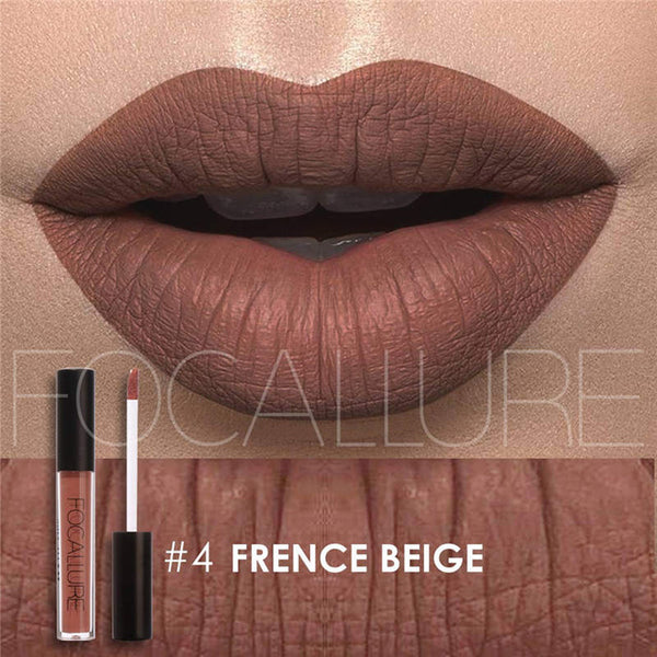 FOCALURE Brand Makeup Waterproof batom Tint Lip Gloss Red Velvet True Brown Nude Matte Lipstick Colourful Maquiagem