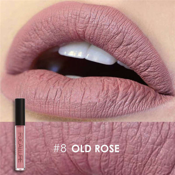 FOCALURE Brand Makeup Waterproof batom Tint Lip Gloss Red Velvet True Brown Nude Matte Lipstick Colourful Maquiagem