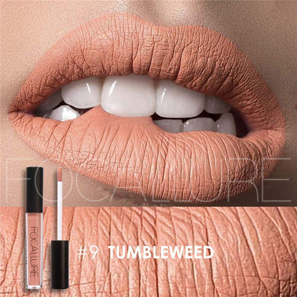 FOCALURE Brand Makeup Waterproof batom Tint Lip Gloss Red Velvet True Brown Nude Matte Lipstick Colourful Maquiagem