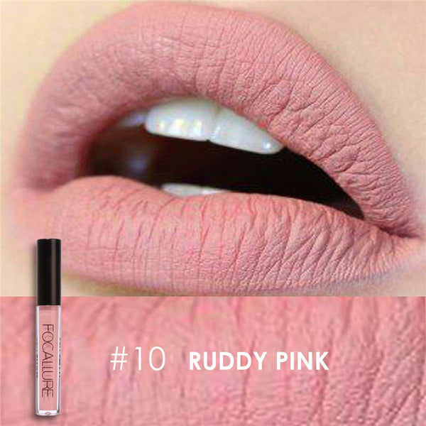 FOCALURE Brand Makeup Waterproof batom Tint Lip Gloss Red Velvet True Brown Nude Matte Lipstick Colourful Maquiagem