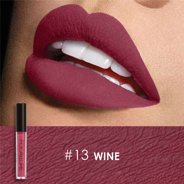 FOCALURE Brand Makeup Waterproof batom Tint Lip Gloss Red Velvet True Brown Nude Matte Lipstick Colourful Maquiagem