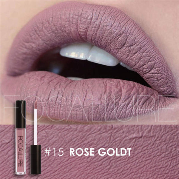 FOCALURE Brand Makeup Waterproof batom Tint Lip Gloss Red Velvet True Brown Nude Matte Lipstick Colourful Maquiagem