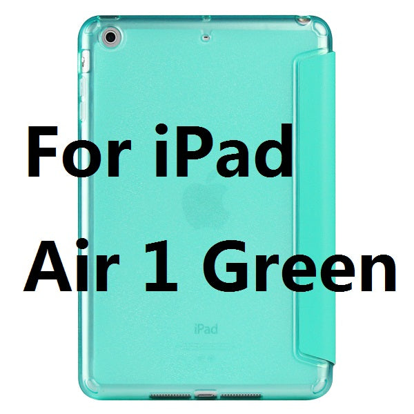 TPU Material Sleep Wake Up Support Design Holder Protective Cover Case for iPad Air 1 Air 2 Pro 9.7