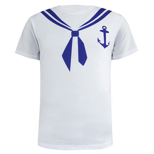 Men Police 3D T Shirt Doctor Gentleman Adult Funny Party Cop Pirate Punpkin Pilot Sailor Santa Claus Halloween Cosplay Top