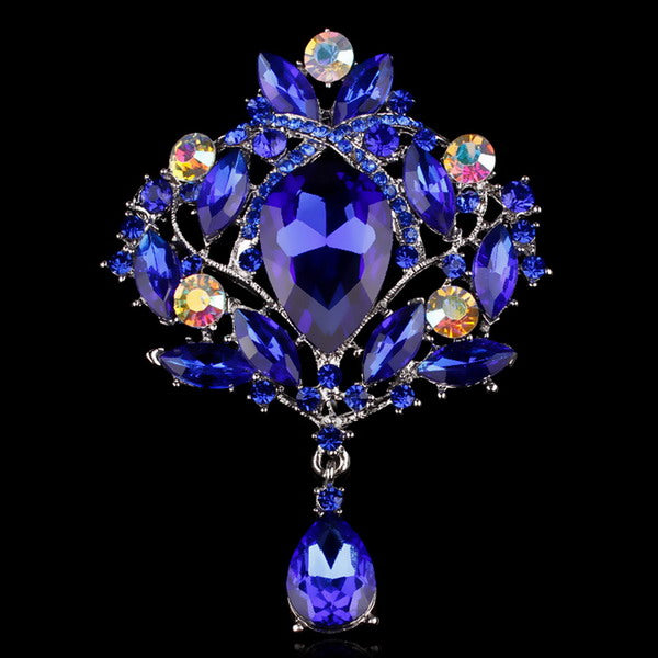 Various Colors Large Acrylic Crystal Vintage Drop Brooches or Jewelry Ornaments