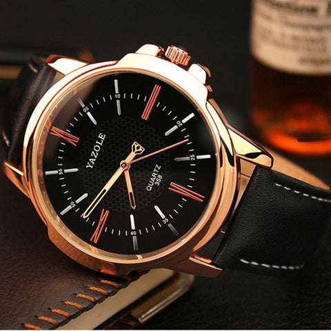 YAZOLE Brand Luxury Watch Men Watch Fashion Wrist watches Waterproof Men's Watch Clock Men saat relogio masculino erkek kol saat