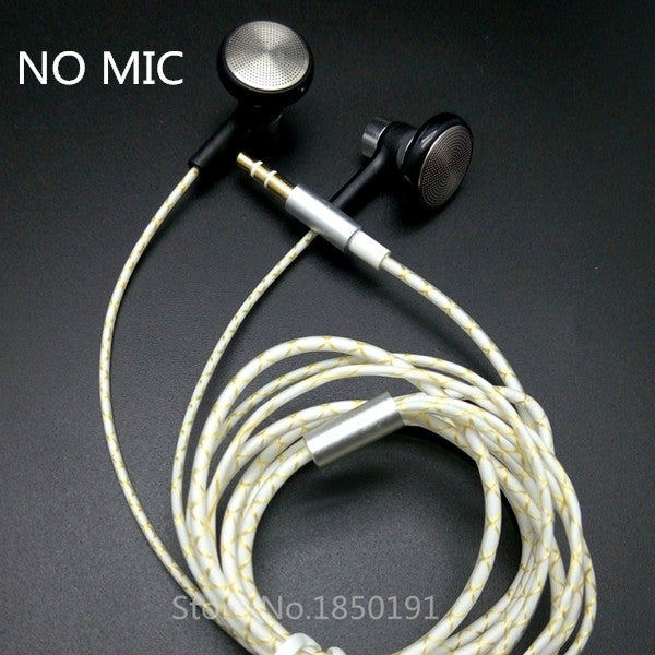 RY04 original in-ear Earphone metal  15mm music  quality sound HIFI Earphone (IE800 style cable) 3.5mm stereo dynamic headphones