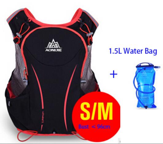 AONIJIE 5L Women Men Marathon Hydration Vest Pack For 1.5L Water Bag Cycling Hiking Bag Outdoor Sport Running Backpack