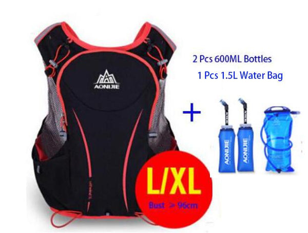 AONIJIE 5L Women Men Marathon Hydration Vest Pack For 1.5L Water Bag Cycling Hiking Bag Outdoor Sport Running Backpack