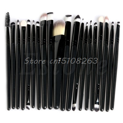 20Pcs Cosmetic Brushes Pro Powder Foundation Eyeshadow Eyeliner Lip Makeup Set Makeup Eyeshadow Foundation Concealer Brushes