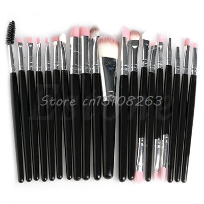 20Pcs Cosmetic Brushes Pro Powder Foundation Eyeshadow Eyeliner Lip Makeup Set Makeup Eyeshadow Foundation Concealer Brushes