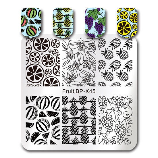 BORN PRETTY 6*6cm Square Nail Stamping Plates Lace Flower Animal Pattern Nail Art Stamp Stamping Template Image Plate Stencils