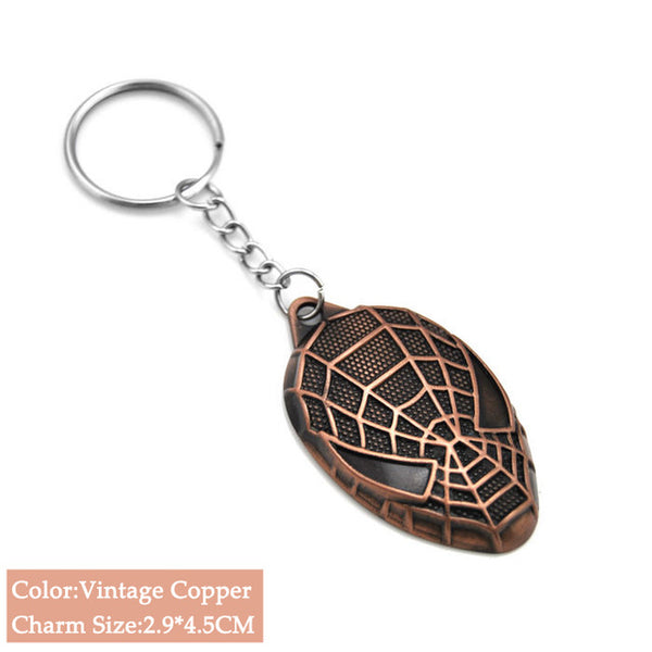 Superhero Batman Keychain Men Trinket Marvel Spiderman Key Chain V for Vendetta Iron Man Key Ring Holder Jewelry Gift Souvenirs