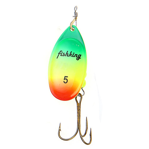 FISH KING 1PC Size0-Size5 Fishing Lure pesca Mepps Spinner bait Spoon Lures With Mustad Treble Hooks Peche Jig Anzuelos