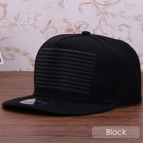 Fancy 3D snapback cap raised soft silicon square pyramid flat baseball hip hop hat for boys and girls